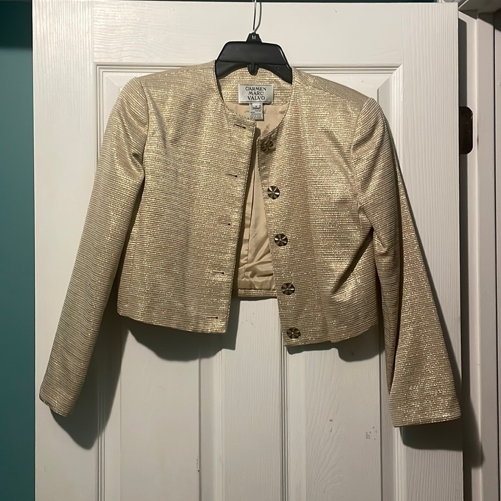 CARMEN MARC VALVO Gold Jacket